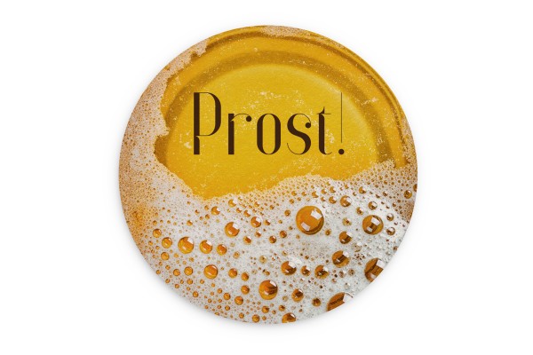 Motiv Bierdeckel Prost Kreis Ø 107 mm